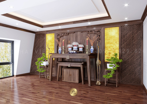 Bàn thờ gỗ óc chó BT-08